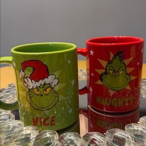 Grinch Naughty and Nice Mugs